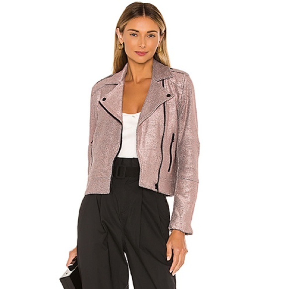 New cupcakes and cashmere Knit Moto Jacket